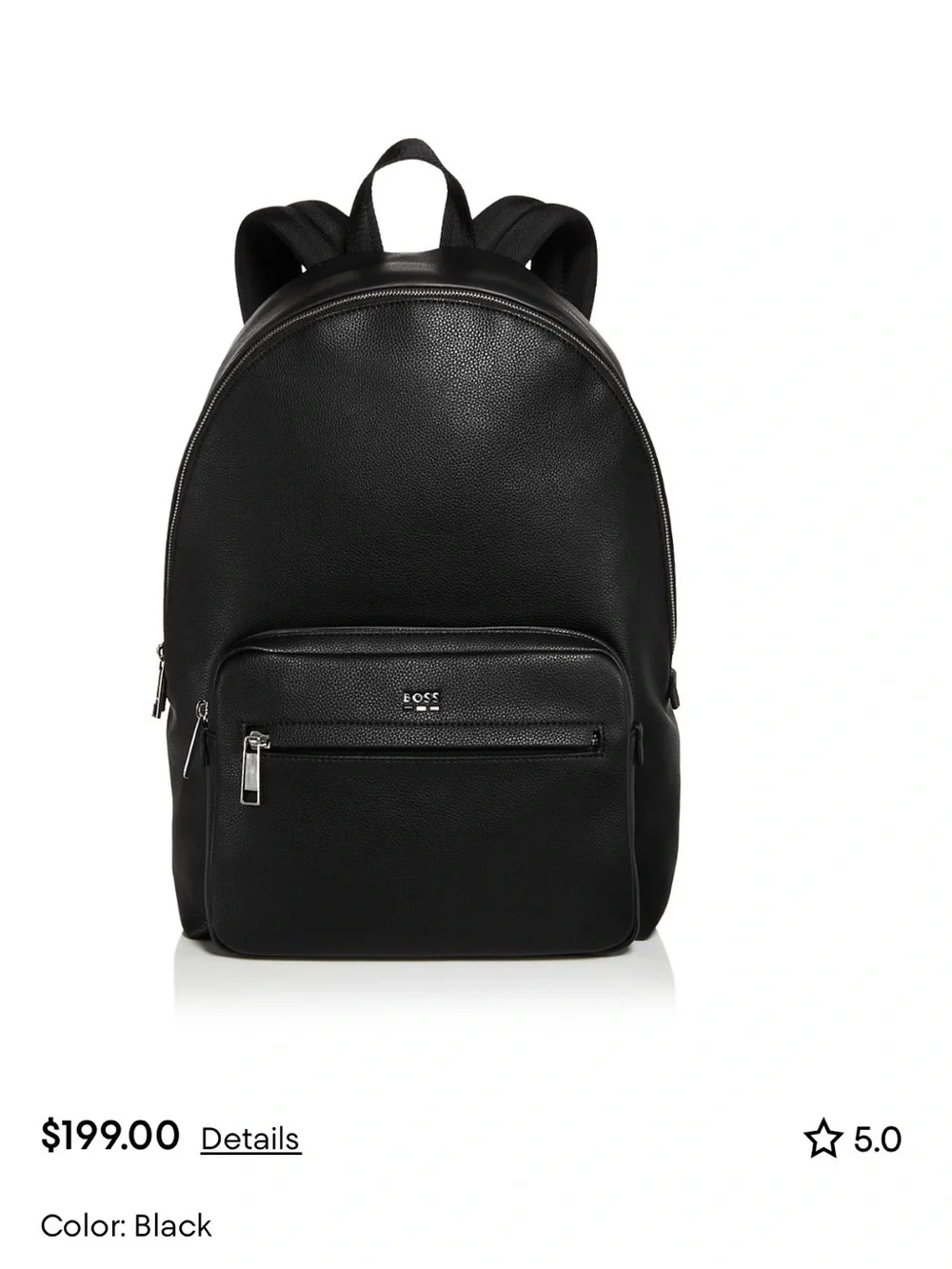 BOSS BROWN Faux Leather Backpack - Sleek Men's Everyday Bag
